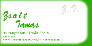 zsolt tamas business card